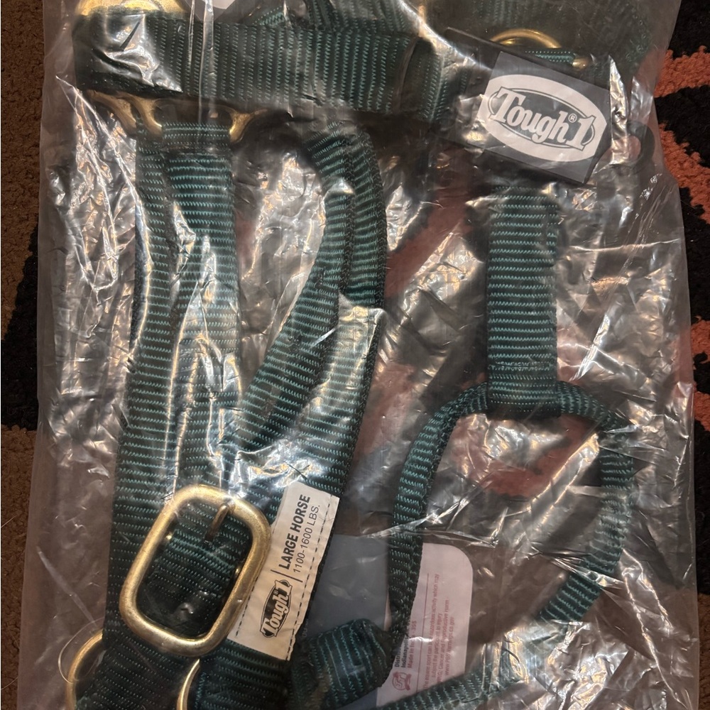 Tough 1 Green Horse Halter